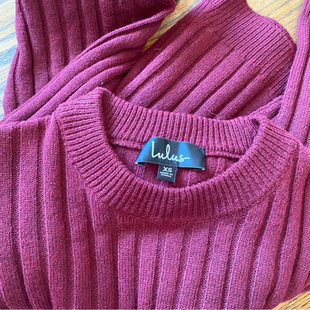 Lulus Ribbed Knit Sweater - Picture 5 of 6